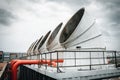 Cooling tower on the deck floor, Cooling chiller system Royalty Free Stock Photo