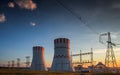 Cooling tower of a nuclear power plant