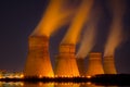 Cooling towers of nuclear power generation plan Royalty Free Stock Photo