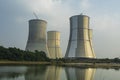 Cooling towers of Nuclear Power Plant. Ruppur Nuclear Power Plant, Bangladesh
