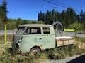 Old Volkswagon Hippy Van , Coombs, BC