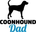 Coonhound dad silhouette