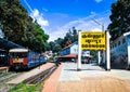 Coonoor railway station serves Coonoor, a municipality town and popular hill station in the Nilgiris district of Tamil Nadu. The Royalty Free Stock Photo