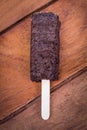 Coookie stick on wood table Royalty Free Stock Photo