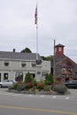 Kennebunkport, Maine, 30th June: Cooper Corner Square with Soldiers and Sailors Monument of Kennebunkport from Maine state of USA Royalty Free Stock Photo
