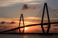 Cooper River Bridge Charleston South Carolina Royalty Free Stock Photo