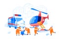 Cooperation between Air Rescue Service and Emergency Medical Service on Ground. Paramedic Characters