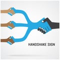 Cooperation symbol,partnership sign