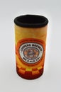 A Coopers Brewery stubby holder against a white background