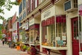 Cooperstown NY sidewalk charm Royalty Free Stock Photo