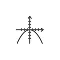Coordinate Geometry line icon