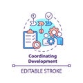 Coordinating development concept icon Royalty Free Stock Photo