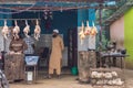 Chicken butcher shop in Kushalnagar, Coorg India.