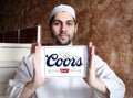 Coors banquet beer logo Royalty Free Stock Photo