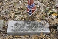 Confederate soldier`s grave in Alabama Royalty Free Stock Photo