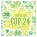 COP 24 in Katowice, Poland word cloud