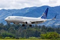 Copa Airlines Boeing 737-800 airplane Medellin Rionegro airport in Colombia Royalty Free Stock Photo