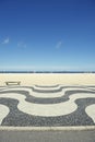 Copacabana Beach Boardwalk Rio de Janeiro Brazil Royalty Free Stock Photo