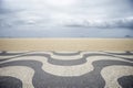 Copacabana Beach Boardwalk Rio de Janeiro Brazil Royalty Free Stock Photo