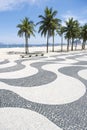 Copacabana Beach Boardwalk Rio de Janeiro Brazil