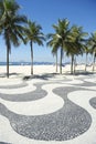 Copacabana Beach Boardwalk Rio de Janeiro Brazil Royalty Free Stock Photo