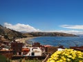 Copacabana beach and Lake Titicaca Bolivia Royalty Free Stock Photo