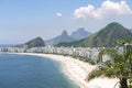 Copacabana Beach Rio de Janeiro Brazil Skyline Aerial View Royalty Free Stock Photo