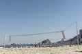 Copacabana beach with volleyball net