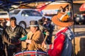 Copacabana - July 29, 2017: Local Bolivian musicians in the town of Copacabana, Bolivia