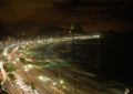Copacabana by night Royalty Free Stock Photo