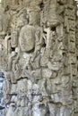 Copan, Honduras: stela of maya ruler Royalty Free Stock Photo