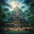 Copan mayan pyramide