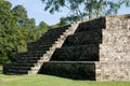 Copan-pyramide in light and shadow