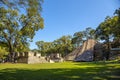 COPAN RUINAS, HONDURAS - Dec 27, 2019: Beautiful shot of the lush nature in Copan Ruinas and its amazing Mayan ruins in Honduras Royalty Free Stock Photo