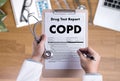 COPD Chronic obstructive pulmonary disease health medical concept Royalty Free Stock Photo