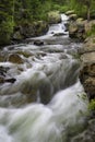 Copeland Falls flowing in Rocky Mountain National Park