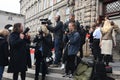 Danish media coverring danish parliament opening