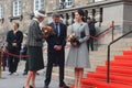 Danish Royal familiy arrives at Christiansborg Copenhagen