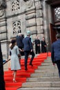 Danish Royal familiy arrives at Christiansborg Copenhagen