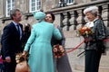 Danish Royal familiy arrives at Christiansborg Copenhagen