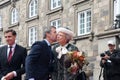 Danish Royal familiy arrives at Christiansborg Copenhagen