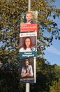 Various politicl partiers election campaign posters