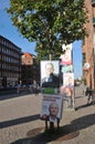 Various politicl partiers election campaign posters