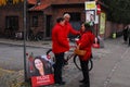 Yildiz Akdogan candidate for social democrat in elections Royalty Free Stock Photo