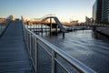 Copenhagen, Denmark - April 1, 2019: Kalvobod bridge which is a modern structure on constantly evolving architecture in Copenhagen