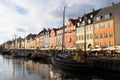 Panoramic view of Nyhavn in Copenhagen, Denmark Royalty Free Stock Photo