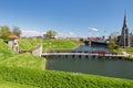 COPENHAGEN, DENMARK - APRIL 30, 2017: View from the Kastellet fortress Royalty Free Stock Photo