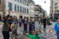 COPENHAGEN, DENMARK - AUGUST 24, 2015: Bubble Attraction in Copenhagen Downtown, Denmark.