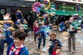 COPENHAGEN, DENMARK - AUGUST 24, 2015: Bubble Attraction in Copenhagen Downtown, Denmark.