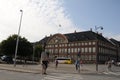 Denmarks finance ministry host rainbwo flag on building